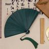 Bamboo Folding Fan: Portable Chinese Style for Summer, Cheongsam, Hanfu, and Children's Dance