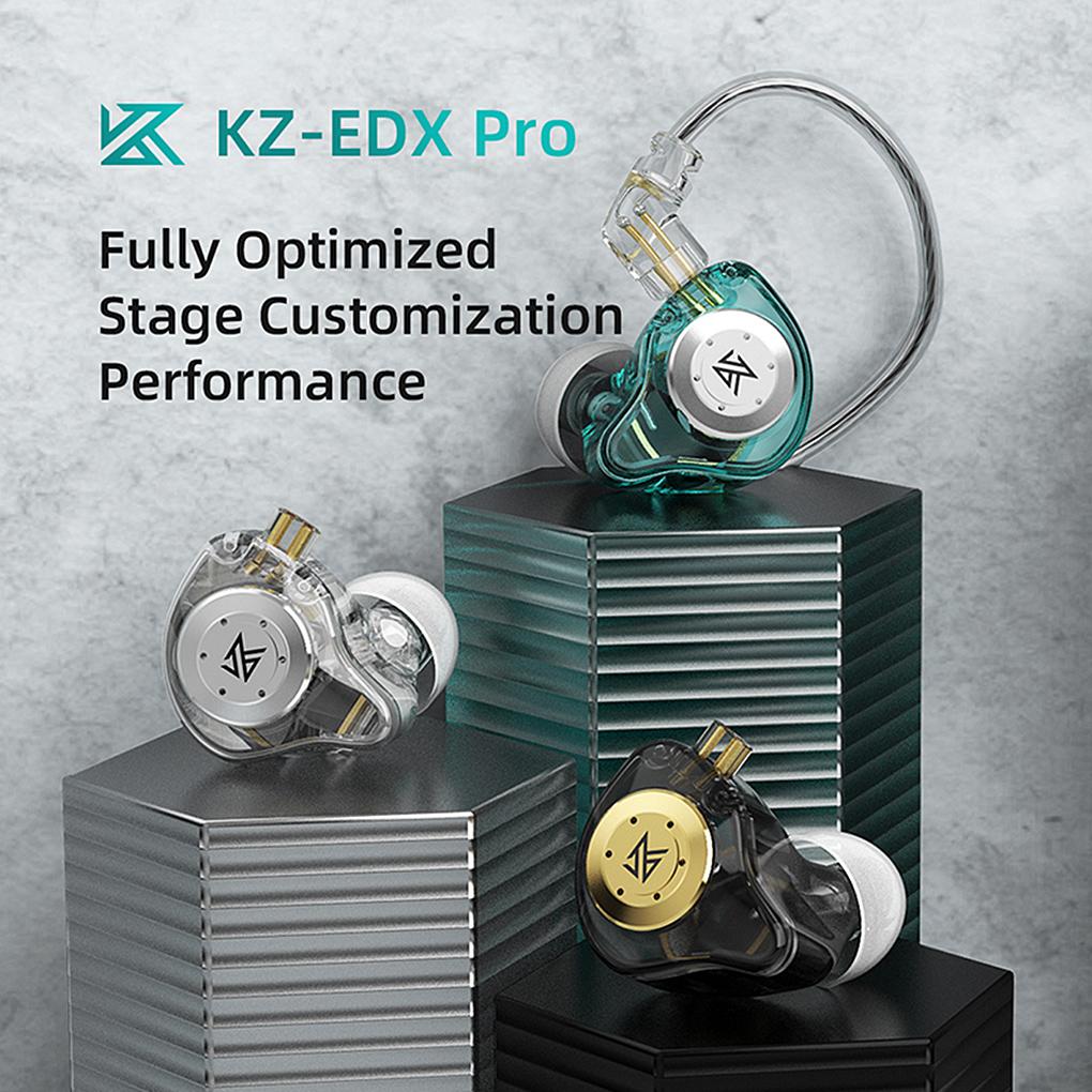 KZ EDX PRO Earphone With Earphone Bag 10mm Dual Magnetic Circuit Dynamic Drive HIFI Music Earbud Sport Noise Cancelling Headset