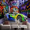 Murale Graffiti Creativo Cool 3D Sfondo Auto Sportive Soggiorno Camera da Letto Murales Graffiti
