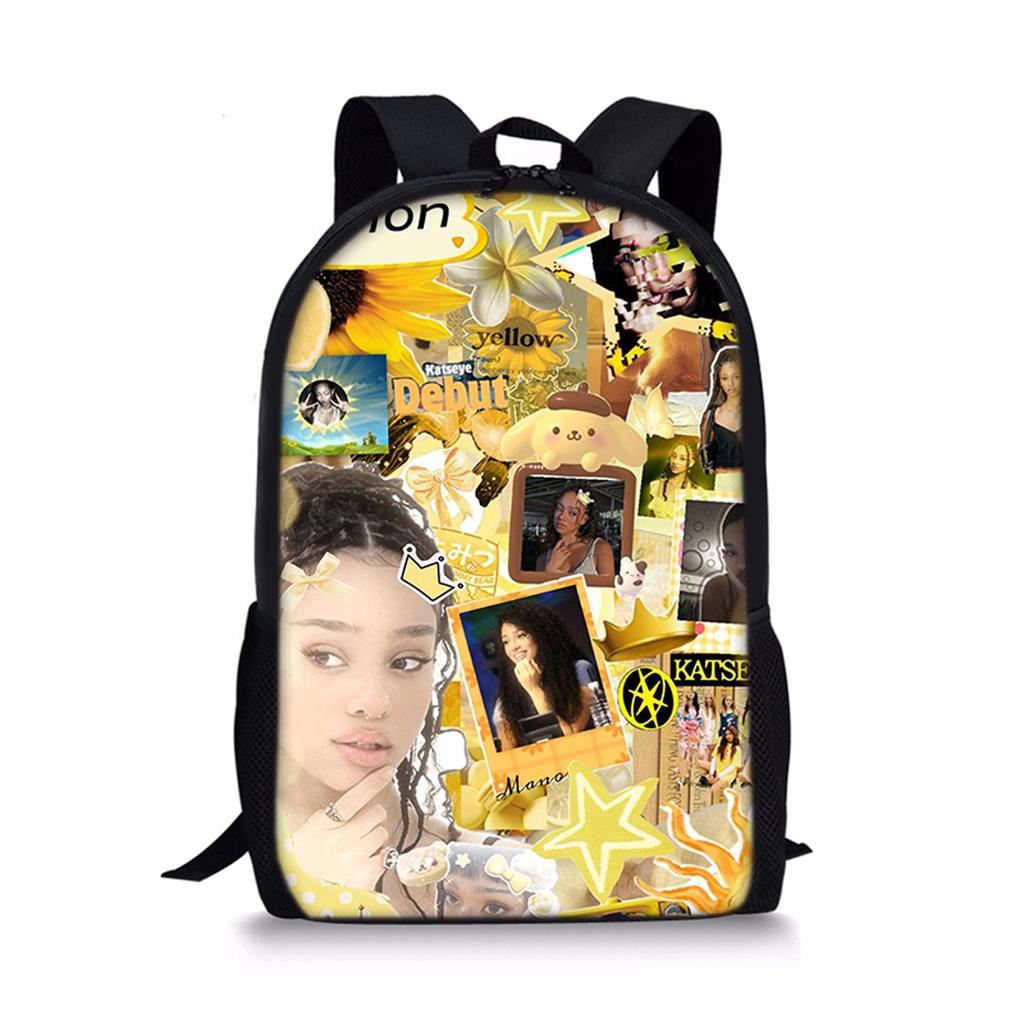 Popular Youthful Kpop Katseye Student School Bags Notebook Backpacks 3D Printed Oxford Waterproof Boys/Girls Travel Bags