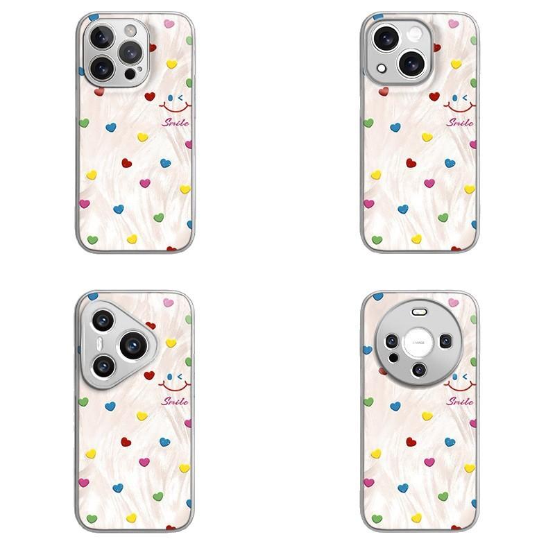 Polka Dot Smiley Face for Apple 17 Promax Cartoon Female Model for IPhone Mobile Phone Case 16 New Model 15 Hydrogel Shell