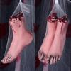 Simulation Hand Creepy Finger Foot Scary Props Halloween Party Decoration Supply