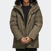 Adidas Originals Trefoil Casual Sports Windproof Warm Hooded Down Jacket Men Outerwear Brown FL1418