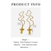 Trendy Unisex Pendant Neck Chain Vintage Inspired Stainless Steel Hip Hop Crucifix Necklace Metal Clavicle Chain