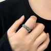 Anello Vajra Regolabile in Argento Sterling S925 con Stile Nazionale Retrò e Disegno di Nuvole Auspiciose per Uomo e Donna