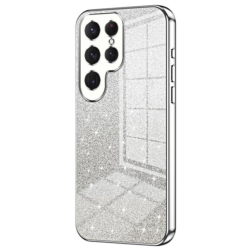 For Samsung Galaxy S24 Ultra TPU Case Precise Cutout Glitter Design Phone Back Cover
