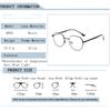 Fashion Brand Myopia Glasses Polygonal Semi Circular Frame Anti Blue Light Photochromic Eyewear for Women Men