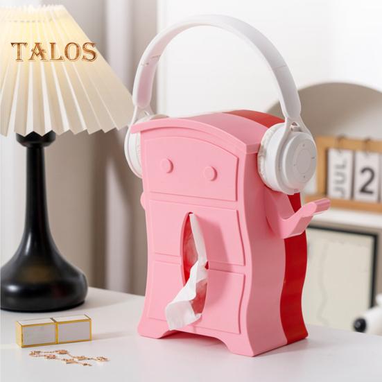 Niedlicher Taschentuchbox-Halter, kreative Form, lebendige Farbe, rutschfestes Design, Papierhalter mit großer Kapazität, platzsparende Schreibtischdekoration