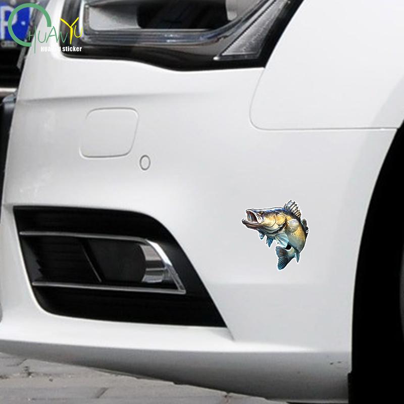 Adesivo in PVC Pesca Pesce Grande Spigola Adesivo per Auto Impermeabile per Paraurti Finestrino Posteriore Laptop