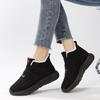 Winter Women's Shoes New Velvet Thickened Warm Shoes Comfortable and Lightweight Casual Cotton Shoes Simple Fashion Non-slip Mother Shoes