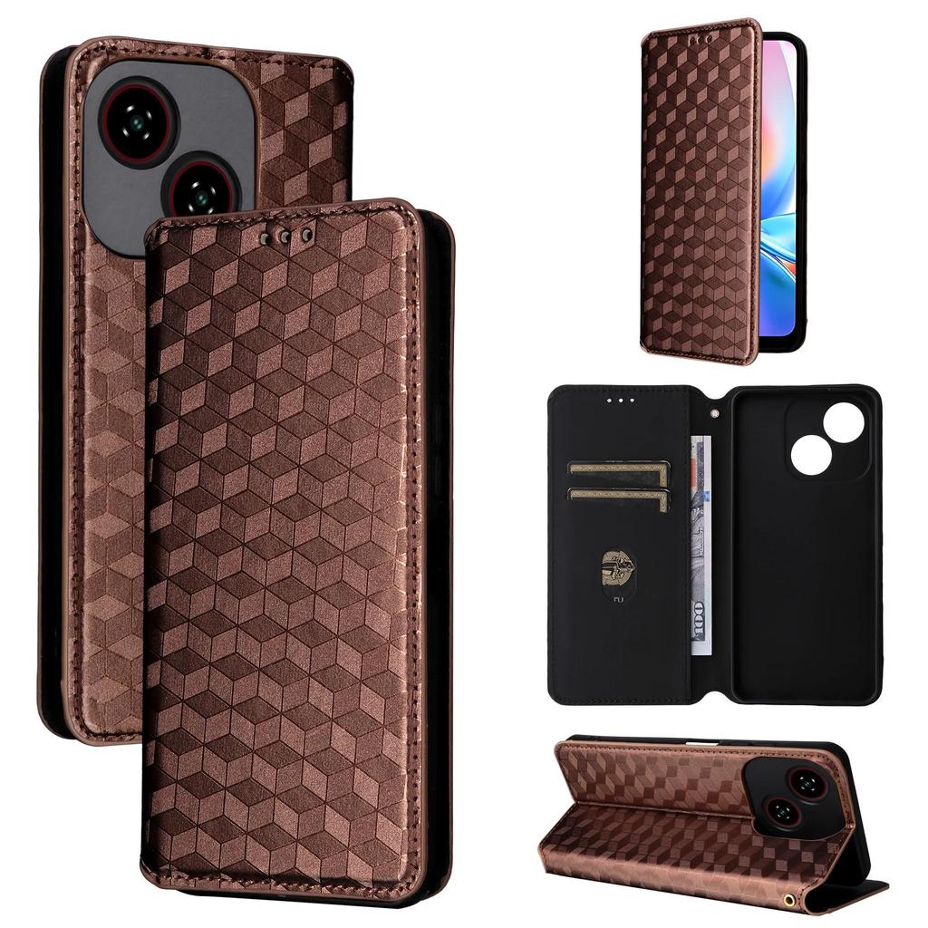 Flip-Cover für ZTE Blade A35E / Blade A35e, PU-Leder, Rundumschutz mit [RFID-Blockierung]