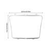 Panel Uchwytu na Kubek w Konsoli Ramka Galwanizowana Pokrywa Dekoracyjna Wykończenie dla Mercedes-Benz W205 C205 W253 X253 C253 2015-2021