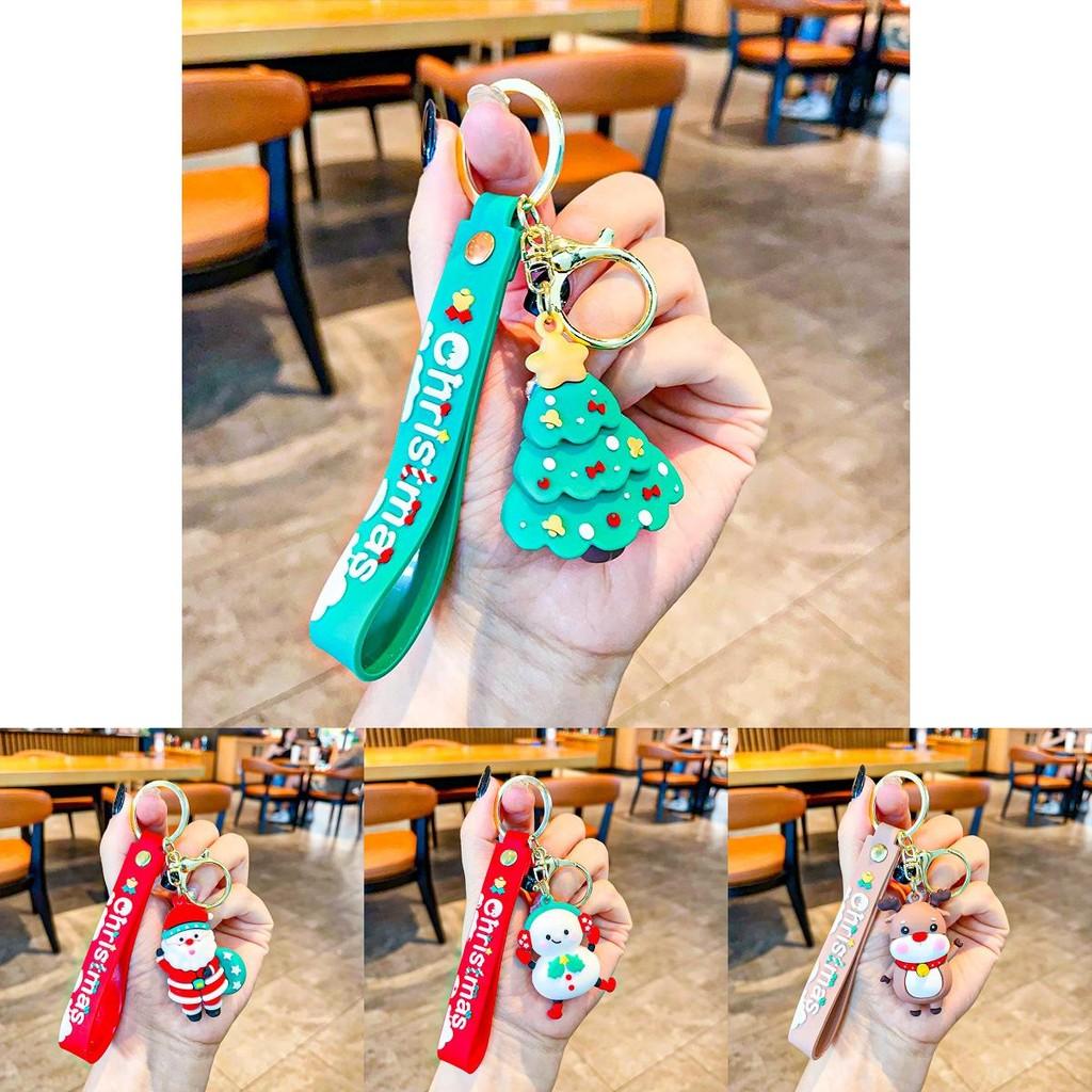 Adorable Christmas Santa Keychain Cute Acrylic Keyring Perfect For Holiday Gifts