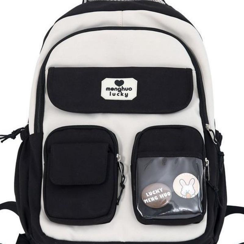 New Cute Campus Schoolbag Female Large-capacity Primary and Secondary School Students Strong and Durable Wide Shoulder Strap Backpack