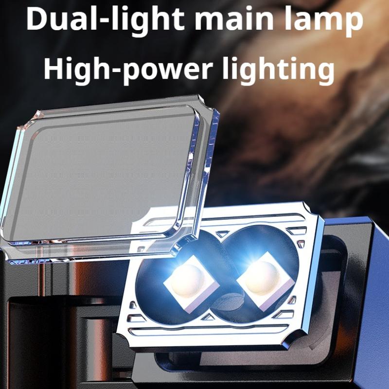 Magnetic Rechargeable Flashlight 1200 Lumens Multi-Angle Rotating Mini Light Portable Pocket Flashlight for Repair Outdoor
