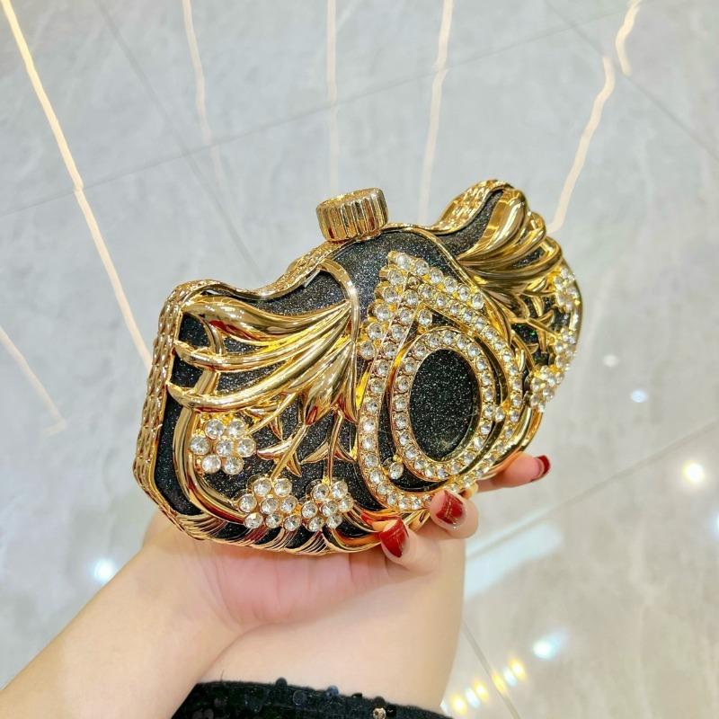 Bolso de Noche - Bolso de Mano de Moda con Cristales - Bolso de Hombro Cruzado de Lujo de Alta Gama