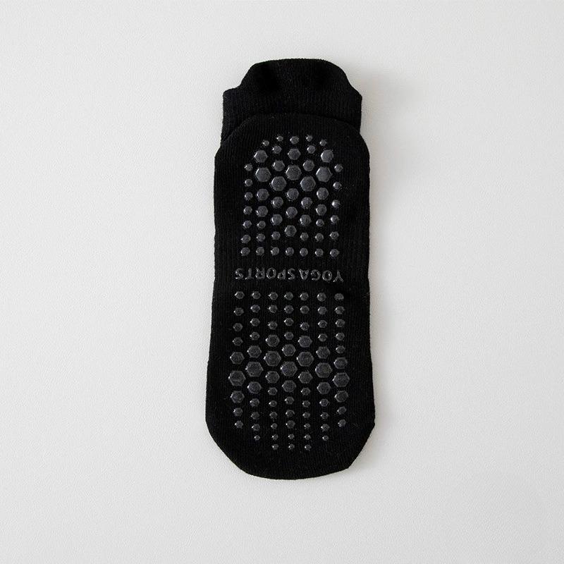 Damen Frühling und Sommer Yoga Fitness Pilates Silikon Rutschfest Knochenlos Mesh Sport Kurze Tube Baumwollsocken