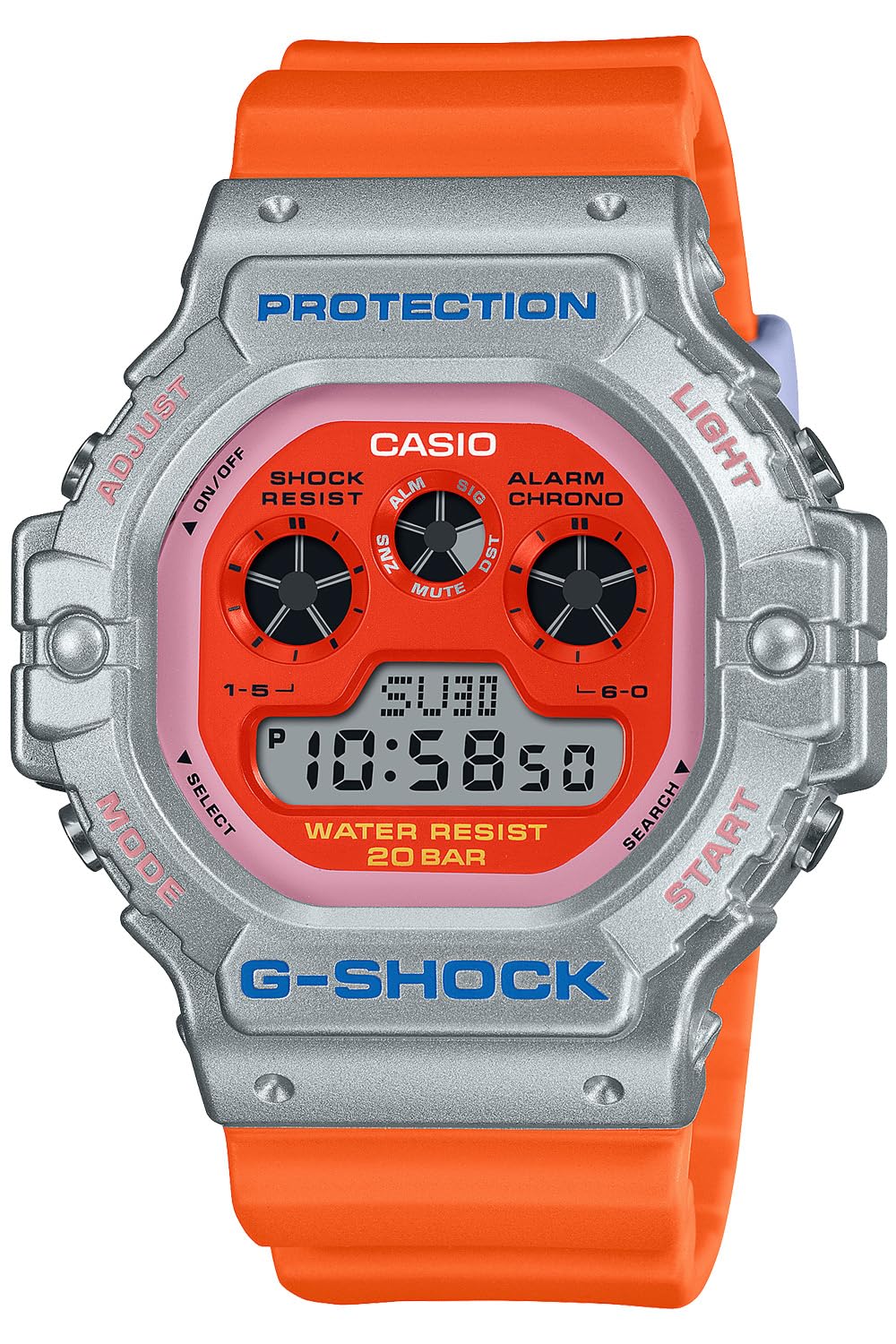 

Часы Casio Серии Euphoria Оранжевые G-Shock Мужские DW-5900EU-8A4JF