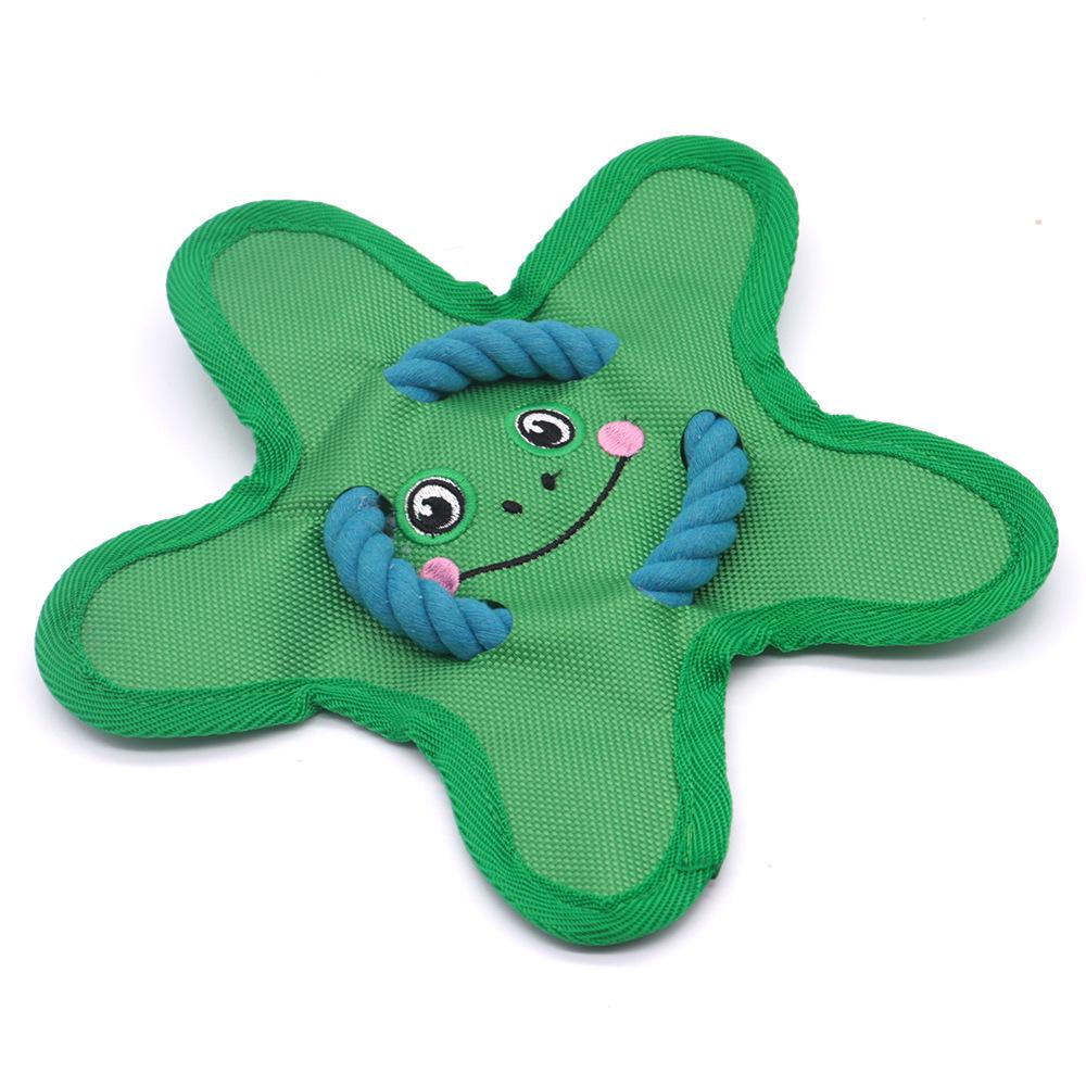 Durable Oxford Cloth Flying Disc: Bite-Resistant Squeaky Toy for Teething Dogs & Interactive Fetch - Perfect for Border Collies and Golden Retrievers