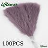 10/30/50/100PCS 42CM Artificial Fluffy Pampas Bohemian Grass Fake Plant Reed Wedding Home Party Decoration