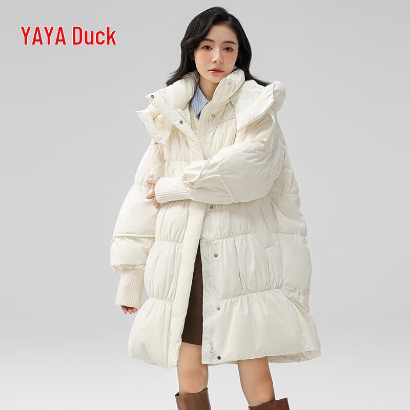 

Женское пуховое пальто средней длины с капюшоном Yaya L