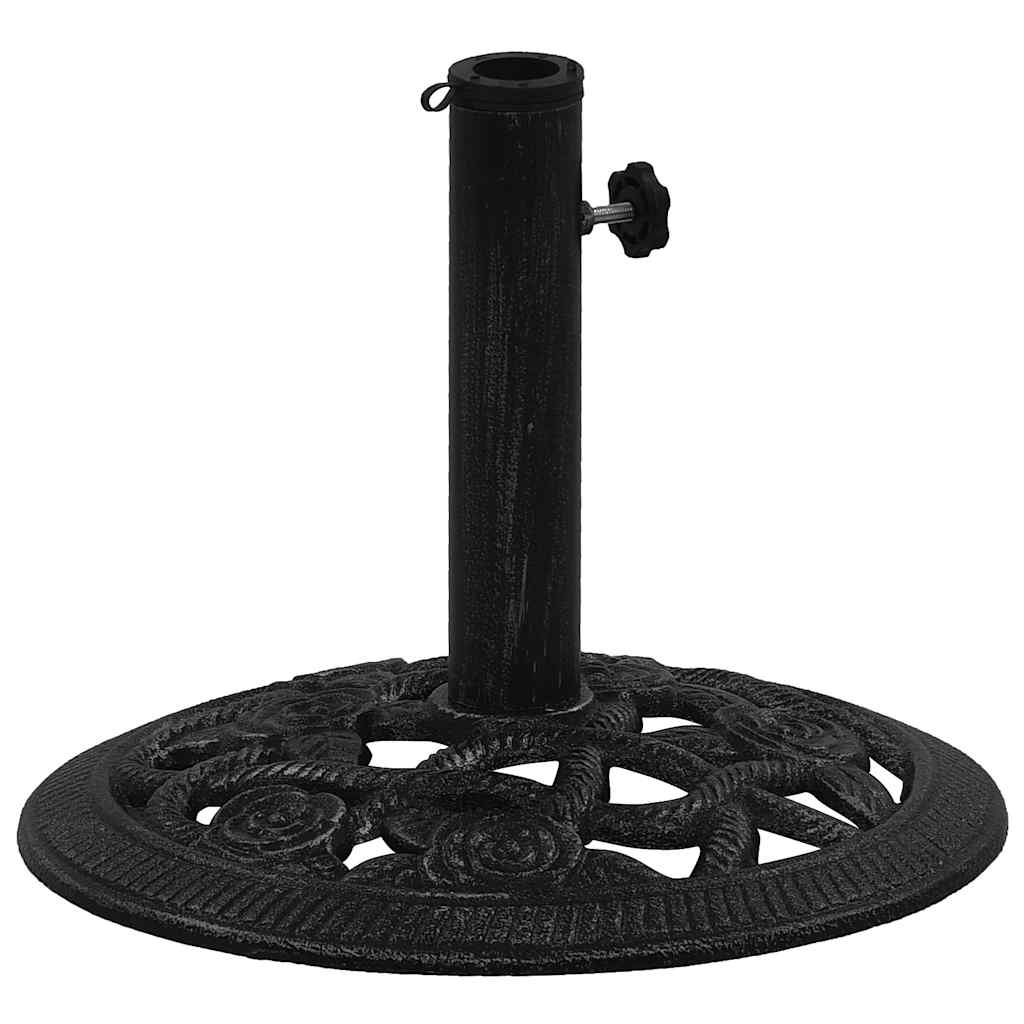 Vidaxl Podstawa Pod Parasol, Czarna, 40X40X32 Cm, Żeliwo