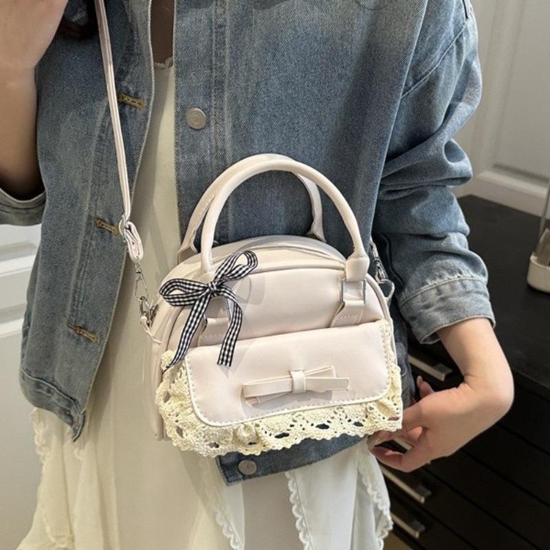 High-end small bag women's summer new fashion niche design messenger bag portable bowling bag