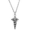 Snake Charm Necklace Dragon Minimalist Serpent Pendant For Women Grunge Aesthetic Jewelry 43cm Chain