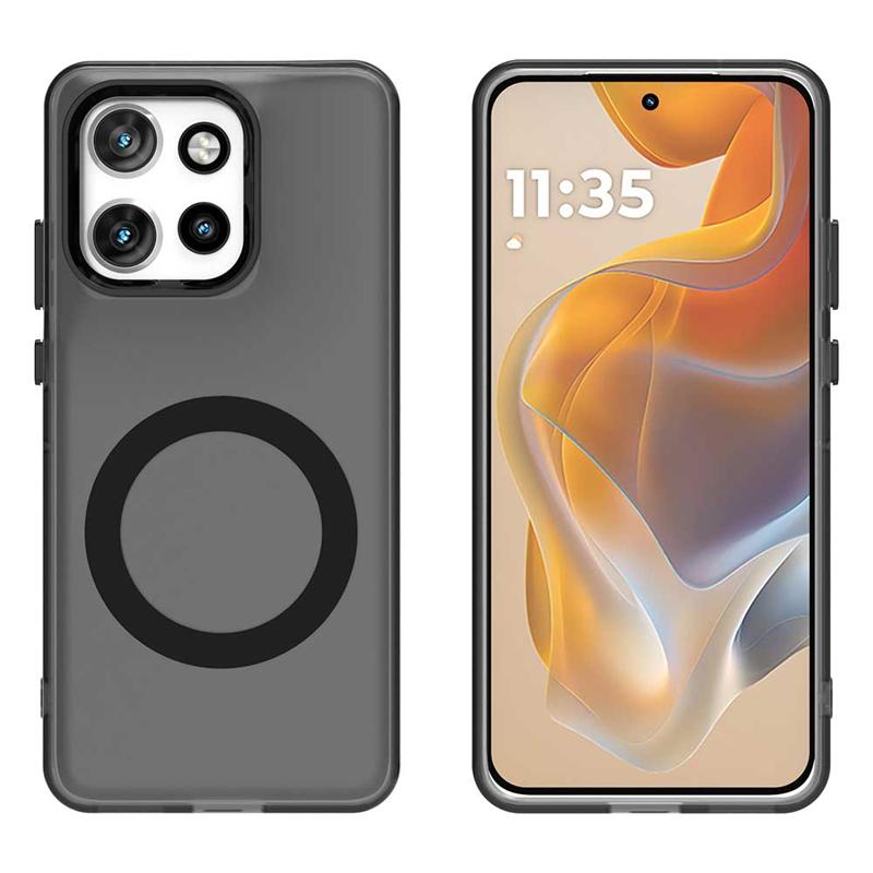 Magnetic Adsorption Wireless Charge Clear Case For Motorola Edge 50 Neo Back Case For Moto Edge 50 Neo Case For Moto Edge 50 Neo