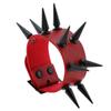 Emo Spike Bracelet Vegan Leather Punk Bracelets Goth Girl Boy Cuff Bangle Studded Halloween Wristband for Women Men Jewelry