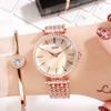 Fashion Women Waterproof Alloy Band Temperament Clock Bracelet Wrist Watch