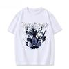 Hollow Knight The Knight Resting on Bench Character Collage Graphic White T-Shirt | Indie Game Fan Cute Streetwear Merch Tee