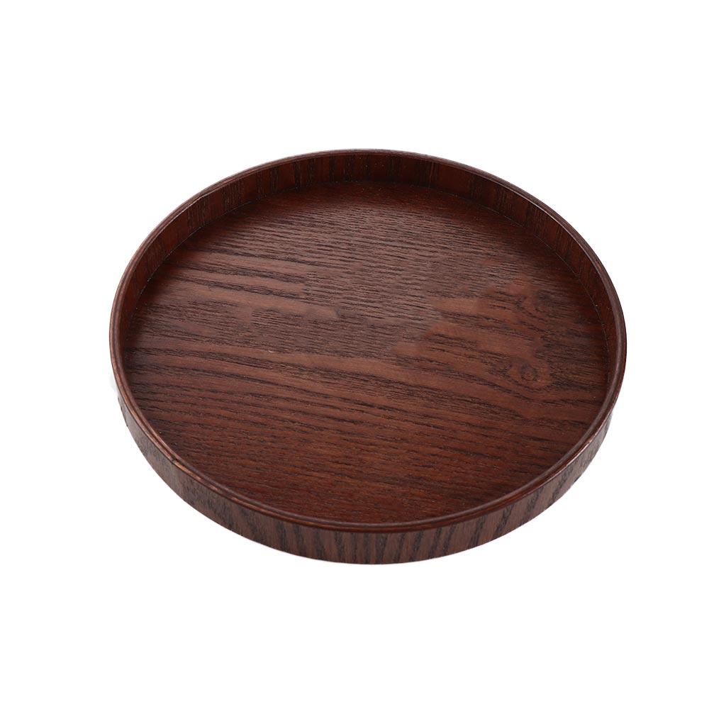 Round 21cm/24cm/27cm/30cm Traditional Kitchenware Chinese Style Snack Plate Storage Trays Tea Tray Salad Bowl Platter