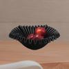Decorative Fruit Bowl Organizer Table Centerpiece Resin Storage Serving Tray Black