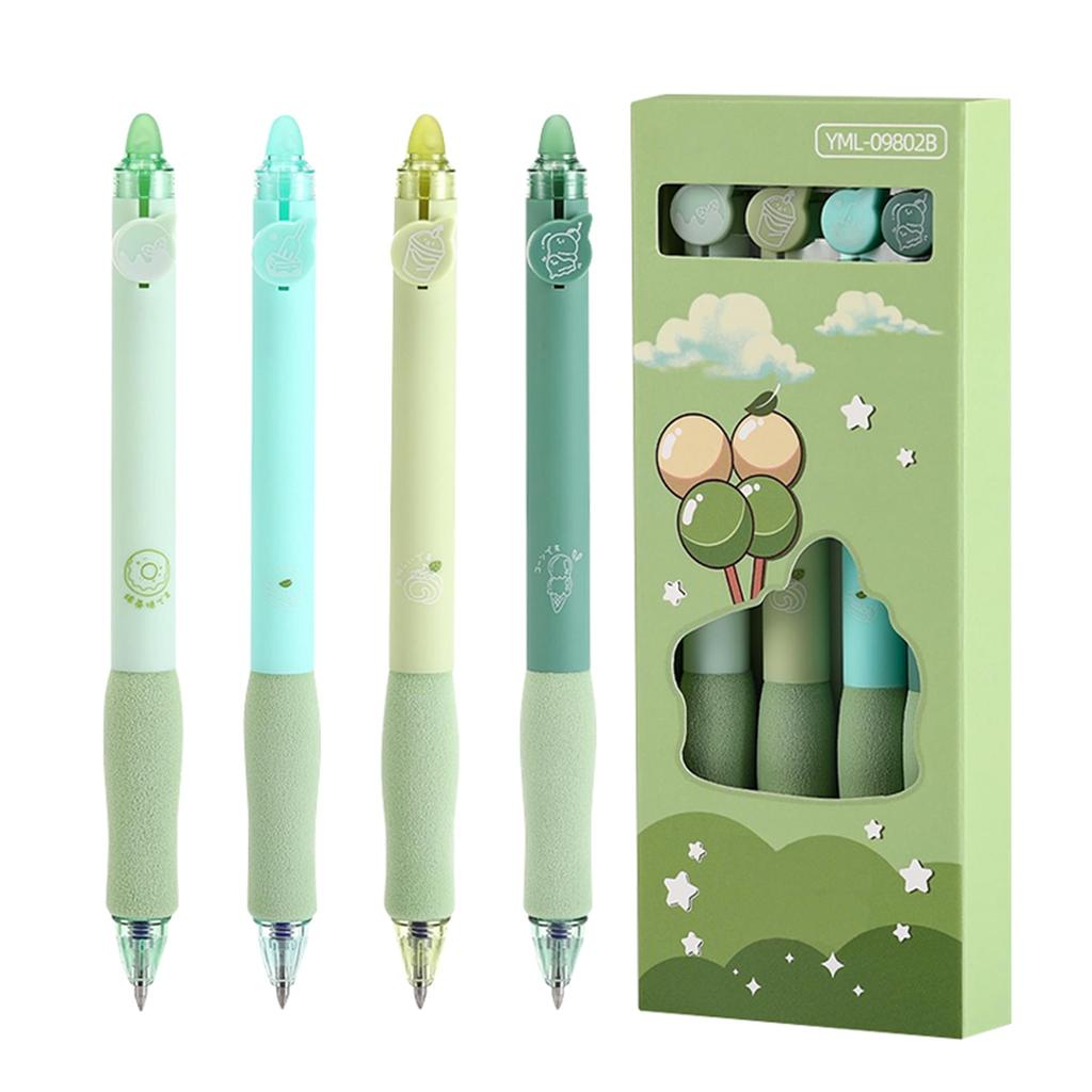 Neutrales Stiftset, 0,5 mm Stiftmine, 4 blaue neutrale Stifte, Schüler Schreibwaren 0,8 ml