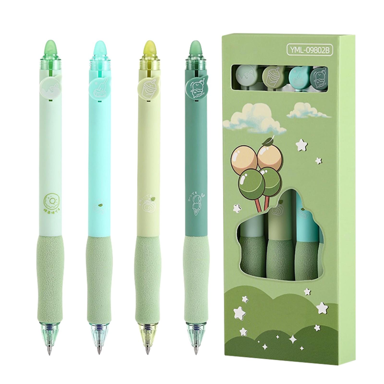 

Набор нейтральных ручек, стержень ручки 0,5 мм, 4 синие нейтральные ручки, канцелярские принадлежности для студентов 0,8 мл зелёный