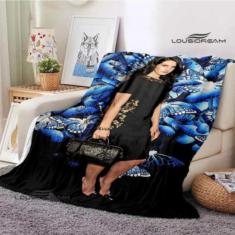 Lana Del Rey Retro Printing blanket Children's Warm Flange Home travel bed linings Birthday Gift