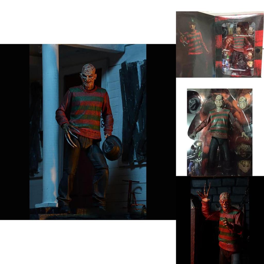 Ultimate Freddy Krueger 7" Action Figure Premium Nightmare On Elm Street Collectible
