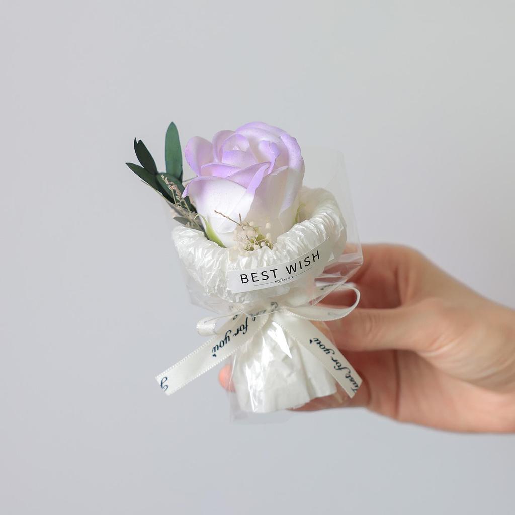 Mini Pocket Bouquet: Preserved Roses & Sunflowers Gift Box for Birthdays & Decor