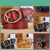 Genuine Womens Leather Belt Antique Alloy Buckle Style Dresses Decoration Pants