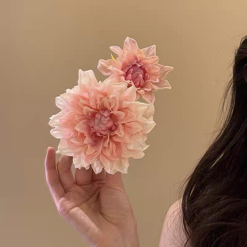 Bohemian Vacation Style Flower Hair Clips  Simulation Flower Hairpin For Women Girls Sweet Hair Accessories Gifts