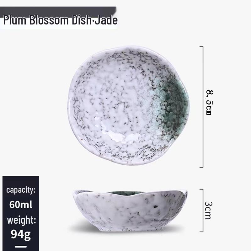 Japanisches Keramik-Dip- & Sojasaucen-Schälchen-Set - Snackteller & Geschirr