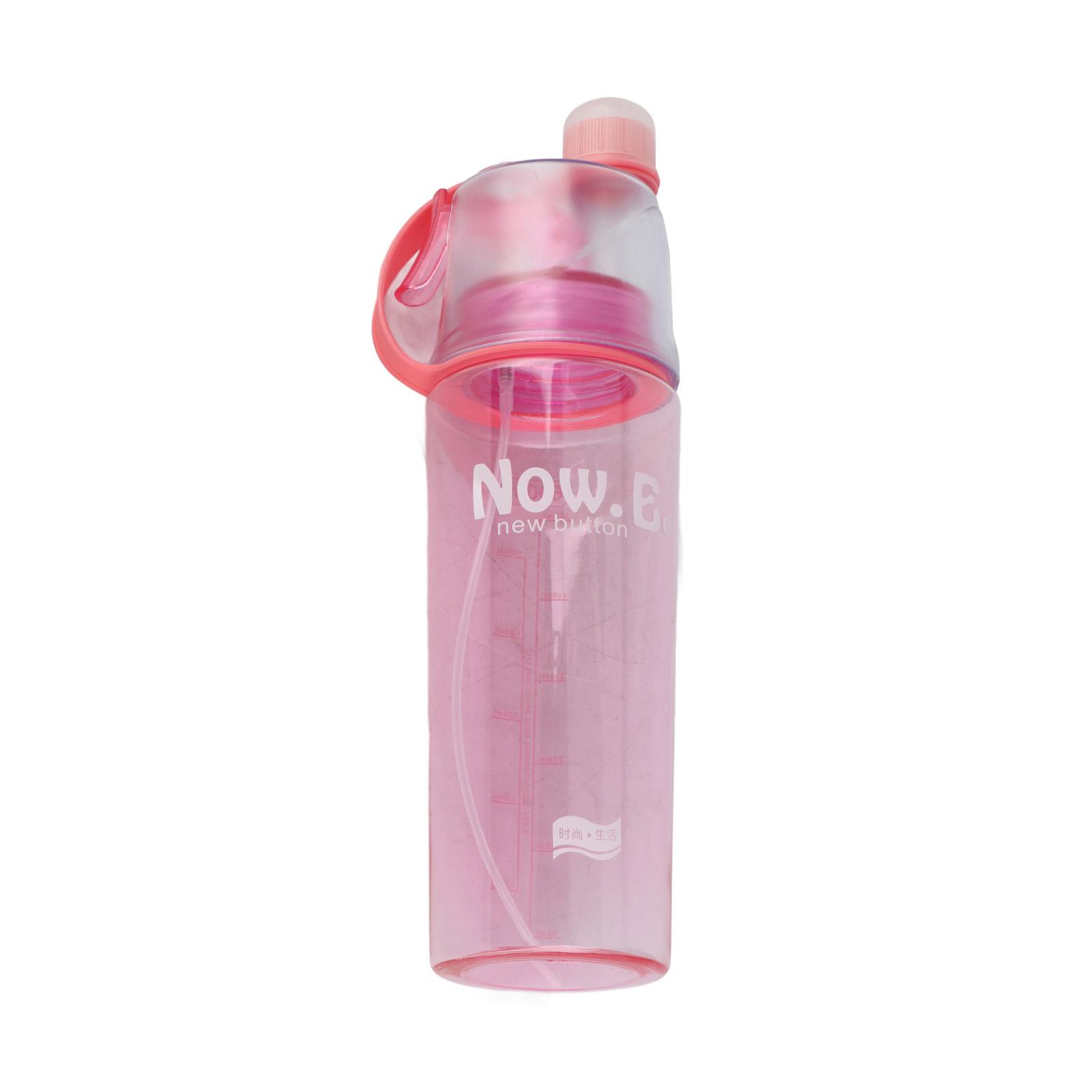600ML Portable Clear Plastic Spray Head Anti Leak Water Bottle Sports School Cycling Plastic Water Bottle Portable Water Bottle 601-700ml