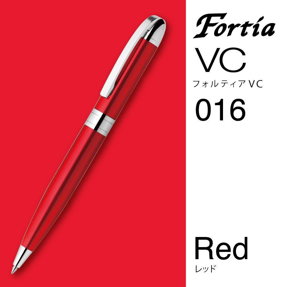 Zebra Fortia VC Ballpoint Oil-Based Pen, 0.7mm, Red, BA93-R