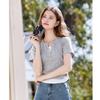 Betu Women's Color-Block Drawstring Slim-Fit Short Sleeve T-Shirt