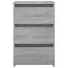 VidaXL Tables de chevet 2 pcs Sonoma gris 40x35x62,5cm Bois ingénierie 815174