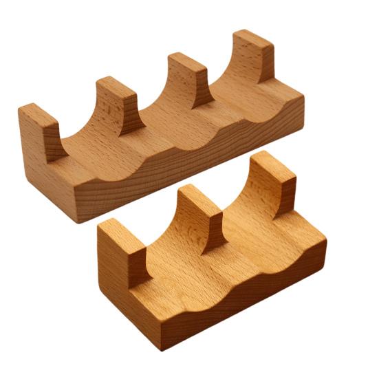 Wooden Sushi Taco Holder U-shaped Sushi Rack Sashimi Plate Sushi Hand Roll Holder Practical