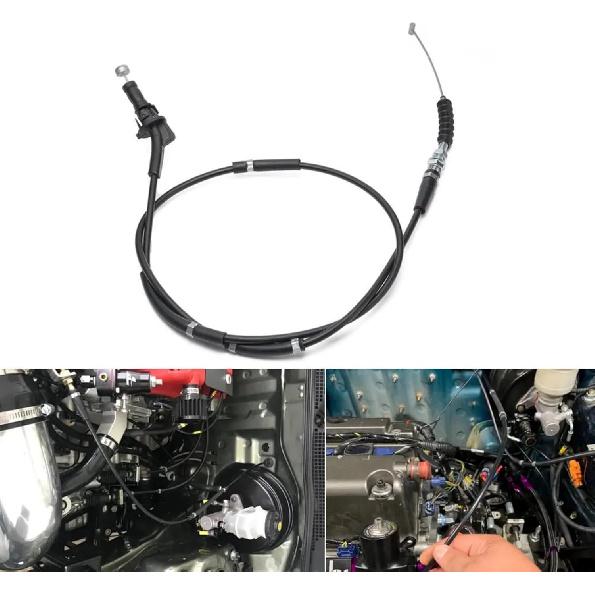 Long Throttle Cable Compatible with Honda Civic 92-00 For Acura Integra 94-01 Swap Fuel Line Kit Carburetor Accelerator Cable