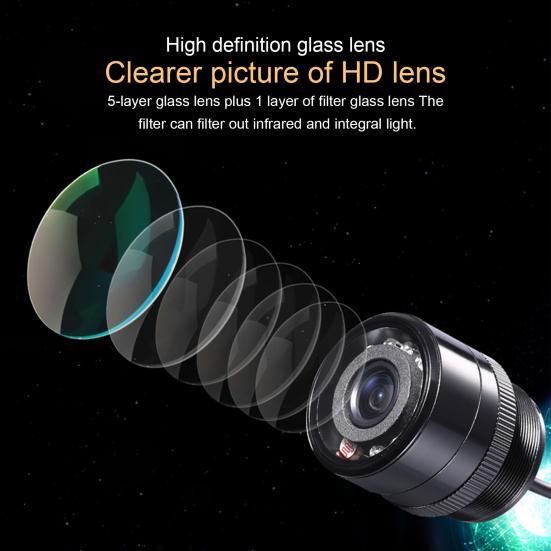 Universelle 25/28-mm-Auto-Fahrzeug-Infrarot-Nachtsicht-Camcorder-Rückfahrkamera mit hoher Klarheit