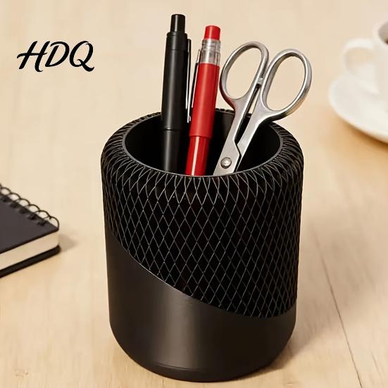 Pen Container Holder for Desk 3D Printed Minimalist Pencil Stationary High-end Desk Decor Storage Cup Desktop Makeup Brush Office Vanity